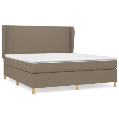 Produktbild von vidaXL Boxspringbett mit Matratze Taupe 160x200 cm Stoff