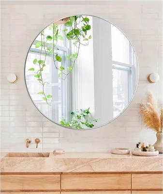 Produktbild von Famanu Runder Spiegel Hochwertiges Glas - 40 cm