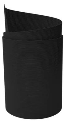 Produktbild von Sichtschutzstreifen zaun|zu RILLE MAXI Streifen 2,05m für 24cm Gittermatten Schwarz 2,05m