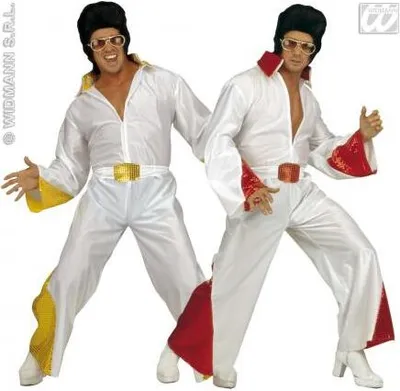 Immagine prodotto di Costume da re del rock'n'roll M bianco