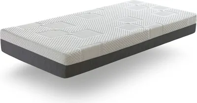 A mattress is shown floating against a white background.