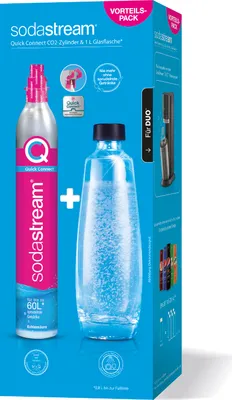 Produktbild von Sodastream Quick Connect CO2-Zylinder Reservepack mit Glasflasche