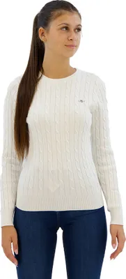 Image de Gant GANT Damen Stretch Coton Cable C-Neck Pullover uni 2271-99-17588