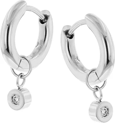 Boccia 05086-03 Damen-Ohrringe Creolen Titan mit Diamant 1