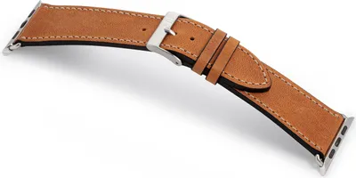 Produktbild von MANUFAKTURWERK Armband HOHELUFT, kompatibel mit Apple Watch Ultra, Ultra 2, Cognac