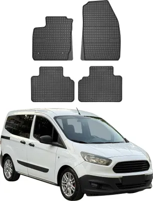 Produktbild von 2014-2023 Ford Courier Fußmatten Gummi Schwarz 4 tlg