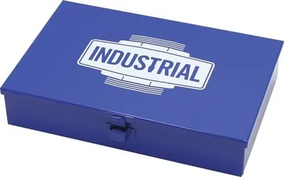 Produktbild von Stahlblechkasten Industrial Gr. 2 174 x 55 x 272 mm blau
