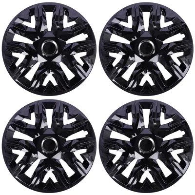 Zdjęcie produktu dla Uniwersalne kołpaki 15'' NRM Perfecto malowane na czarno 4 szt