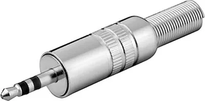 Produktbild von Wentronic Klinkenstecker - 3,5 mm - stereo - Metallausführung mit Knickschutz