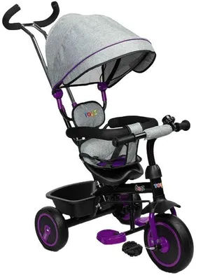 Obrázok produktu pre Trojkolka s rodičovskou kontrolou Caretero Toyz - Buzz, fialová