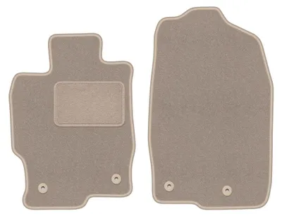 Immagine prodotto di Tappetini anteriori in moquette per Mazda 6 II GH 2007-2012 (berlina/station wagon/liftback) – 2 pezzi, beige, su misura – Wielganizator LUX