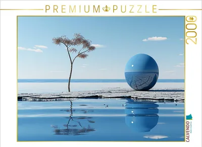 Produktbild von CALVENDO Puzzle Blaue Kugel | 2000 Teile Lege-Größe 90x67cm Foto-Puzzle für glückliche Stunden