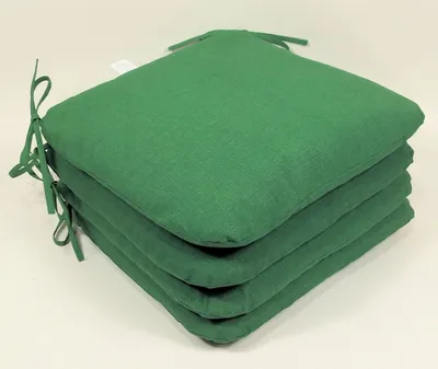Obrázek produktu pro Sedák 40x40 cm látka tmavě zelený melír - set 4 kusy