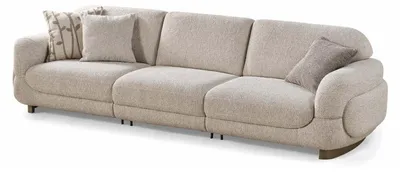 Zdjęcie produktu dla Komplet wypoczynkowy do salonu: sofa, fotel, stolik kawowy, kolor biały, nowoczesny styl, blat ze szkła, nowy
