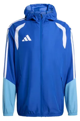 Productafbeelding van adidas Tiro 26 Competitie Allwetterjas, maat XL, kleur: team royal blauw/team lichtblauw/wit