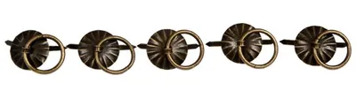 Immagine prodotto di Maniglie ad anello in metallo Pentart Ø 1,5 cm, 5 pz