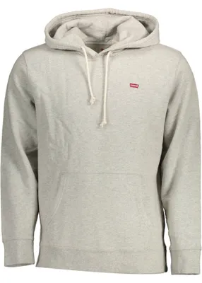 Produktbild von Graues Herren-Sweatshirt mit Kapuze und Kängurutasche - Stilvoll & Bequem