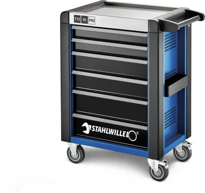 Produktbild von STAHLWILLE Werkstattwagen 95/6 PRO 6 Schubl. 496 x 827 x 1020 mm  blau, RAL 270 30 35; schwarz, RAL 9005
