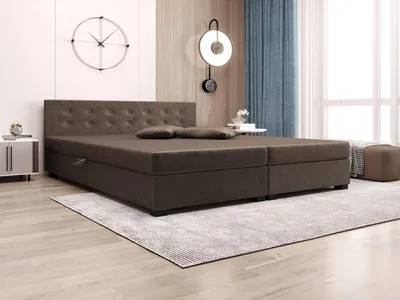 Produktbild von Doppelbett 160x200 AJKA DOUBLE 1 - dunkelbraun