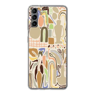 Produktbild von MuchoWow® Handyhülle Schutzhülle Hülle für Samsung Galaxy S21 Plus Blume - Abstrakt - Vase - Blumentopf Silikon Softcase Handy Hülle - Handy-Tasche