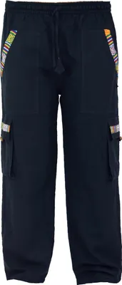 Produktbild von Yogahose, Goa Hose im Ethnostyle - Schwarz, Herren, Baumwolle, Größe: M