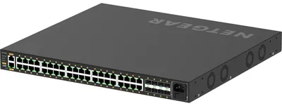 Immagine prodotto di NETGEAR AV Line M4250-40G8XF-PoE+ - Switch - L3 - gestito - 40 x 10/100/1000 (PoE+) + 8 x 1 Gigabit / 10 Gigabit SFP+ - flusso d'aria laterale - montabile su rack - PoE+ (960 W)