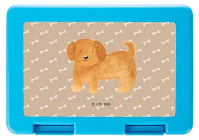 Produktbild von Mr. & Mrs. Panda Snackbox Hund Flauschig - Hundeglück - Geschenk, Bentobox, Süß, Sprüche, Vesperbox, Hunde, Lunchbox, Hundebesitzer, Essensbox, Bento Box