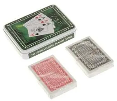 Zdjęcie produktu dla ADAR - Gra karciana, 2 talie kart w metalowym pudełku