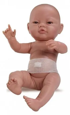 Produktbild von Paola Reina Baby-Puppe, hellhäutig, Mädchen, 45 cm, mit Bauchnabelband