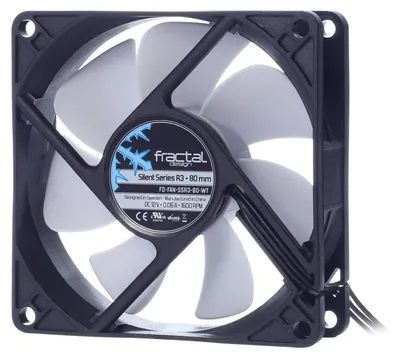 Productafbeelding van Fractal Design Silent Series R3 80mm ventilator, model FD-FAN-SSR3-80-WT
