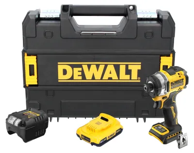 Image de DeWalt DCF 860 D1T Clé à choc sans fil 18 V 282 Nm 1/4" Brushless + 1x batterie 2,0 Ah + chargeur + TSTAK