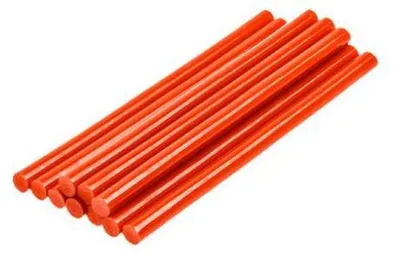 Produktbild von 10 x rote Klebesticks Heißkleber Klebepatronen Ø 11 mm x 200 mm lang