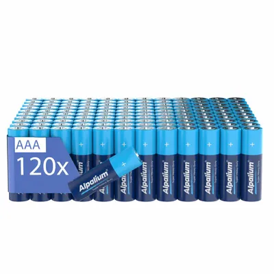 Produktbild von AAA Batterien R03 Micro 120er Pack Super Heavy Duty Zink-Kohle Vorratspack 1.5V Alpalium, KI-generiertes Bild