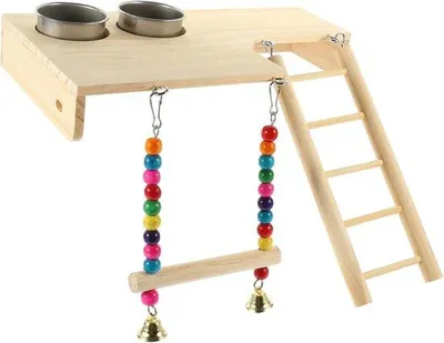 Image de Tour d'escalade en bois et en acier - 28 x 28 x 28 cm - Multicolore