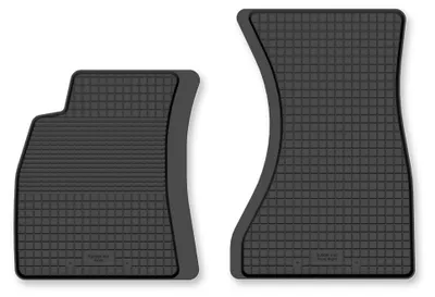 Produktbild von Gummi-Fußmatten Vorne für Audi A4 B8 2007-2015 (Limousine/Kombi/Van) – 2-tlg, Schwarz, Semi-Universal, angepasst – Wielganizator Semi-Universal