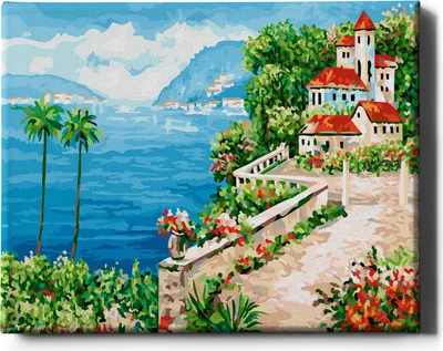 Produktbild von Oh Art! – Malen nach Zahlen Set – 40x50cm, mit Holzrahmen und Pinseln DIY