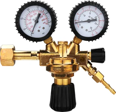 Immagine prodotto di Jiubiaz Regolatore di pressione Regolatore di pressione Argon Co2/Nitrogeno MIG MAG TIG Gas Manometro