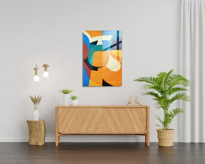 Produktbild von Wallity, UV-551 - 70 x 100, Dekorative Malerei aus gehärtetem Glas, Mehrfarbig, 100 % gehärtetes Glas, 70 x 100 cm