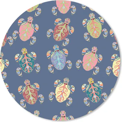 Produktbild von MuchoWow® Mauspad Mousepad Muster - Schildkröte - Tiere - Kinder - Kinder 40x40 cm - Mousepads - Maus Mat - Pad - Mausunterlage - Schreibtisch Accessoires