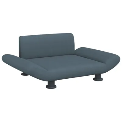 Image de vidaXL Lit pour chien gris foncé 70x45x28 cm Tissu