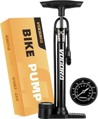 Zdjęcie produktu dla Pompa rowerowa z manometrem do 160 PSI - uniwersalna, pasująca do zaworów Presta i Schrader - idealna do rowerów, piłek i przedmiotów nadmuchiwanych