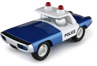 Produktbild von Playforever Auto Maverick Heat Police - Vintage Spielzeugauto Blau Weiß