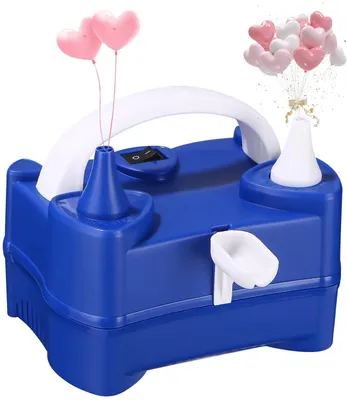 Produktbild von Yulado Luftballonpumpe Elektrisch, 400W Ballonpumpe Elektrisch, Ballonpumpe mit Doppeldüse Inflatorgebläse, Tragbar Luftballon Pumpe Ballons für Festivaldekoration, Geburtstag, Party und Hochzeit