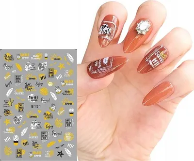 Produktbild von Nail Art Sticker Muster SOMMERFERIEN