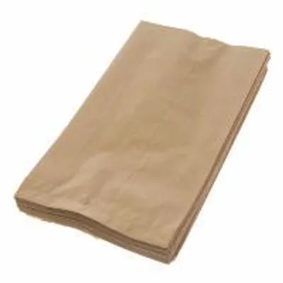 Zdjęcie produktu dla Torebka papierowa fałdowa szara 340x180x60mm, 1000szt