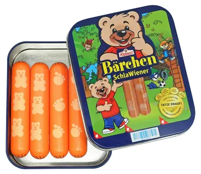 Produktbild von TANNER - Der kleine Kaufmann – Bärchen Holz-SchlaWiener in Metalldose 0620.9