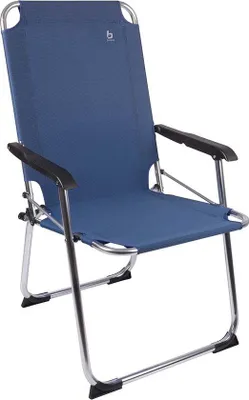 Produktbild von Bo-Camp 1211946 Campingstuhl, klappbar, verstellbar, 110 kg Tragkraft, blau, Nylon/Aluminium