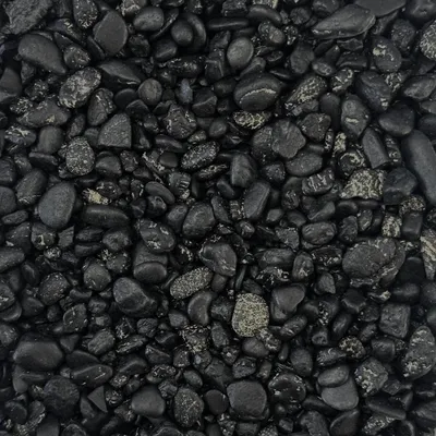 Produktbild von Farbige Batiksteine 4-8mm | Bunte Dekosteine | 5kg Schwarz