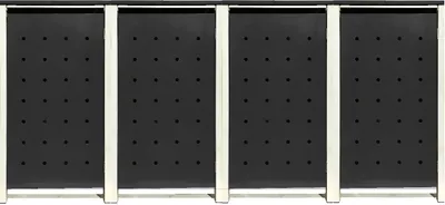 Produktbild von 4 Tailor Mülltonnenboxen Basic für 240 Liter Tonnen /Stanzung 6 /Schwarz / Grau