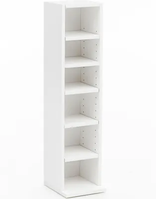 Produktbild von Design Bücherregal WL5.336 21x91x20cm mit 6 Fächern Weiß |